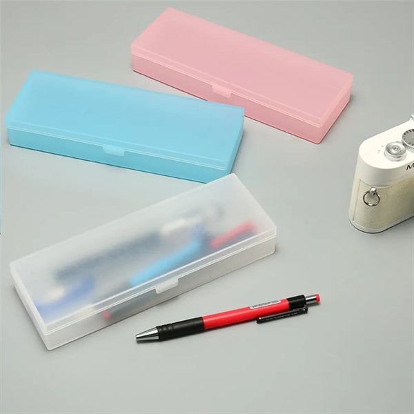 Clear Frosted Pencil Case