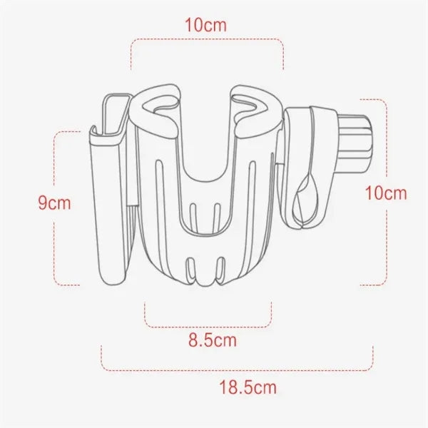 2-in-1 Stroller Cup Holder