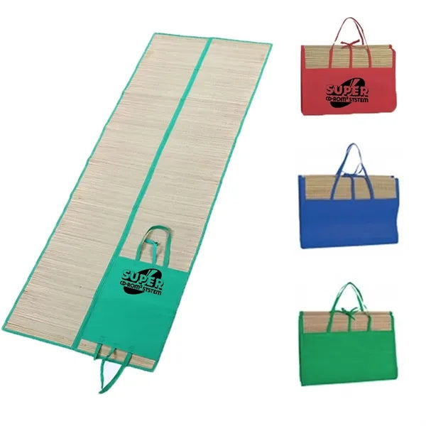 Portable Straw Beach Mat