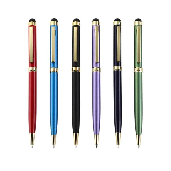 Aluminum Soft-Touch Pen w/ Stylus