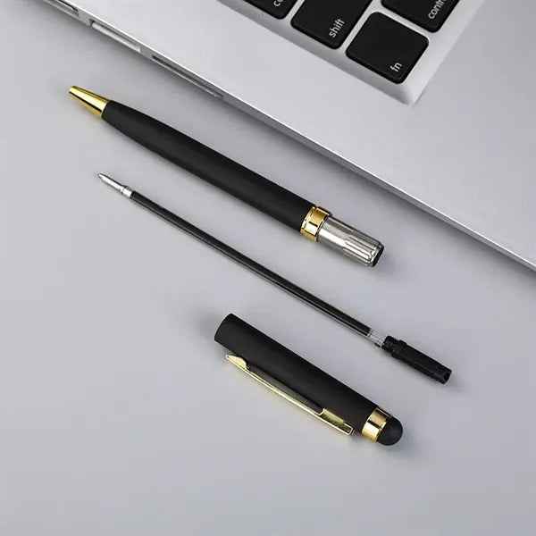Aluminum Soft-Touch Pen w/ Stylus