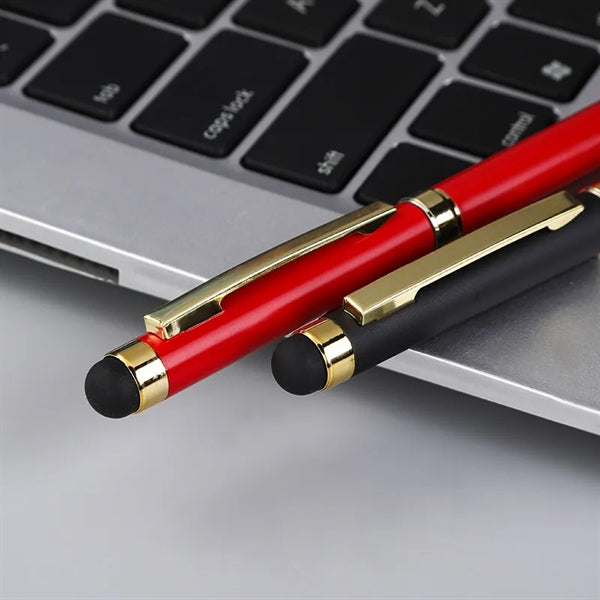 Aluminum Soft-Touch Pen w/ Stylus