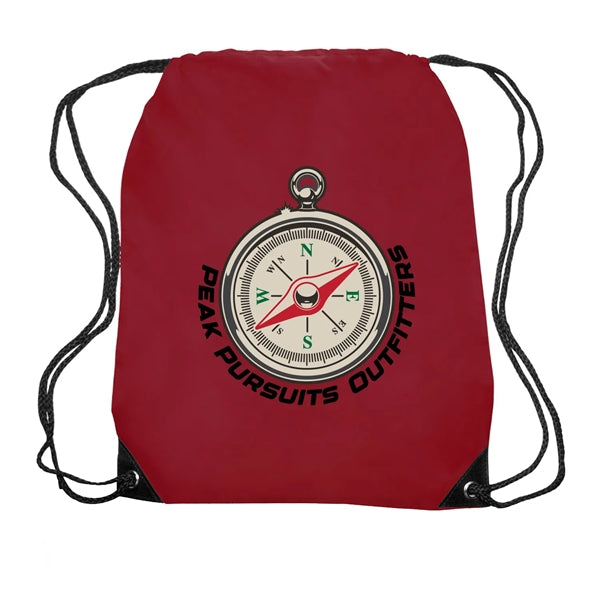 Venture Drawstring Backpack (Full Color Imprint)