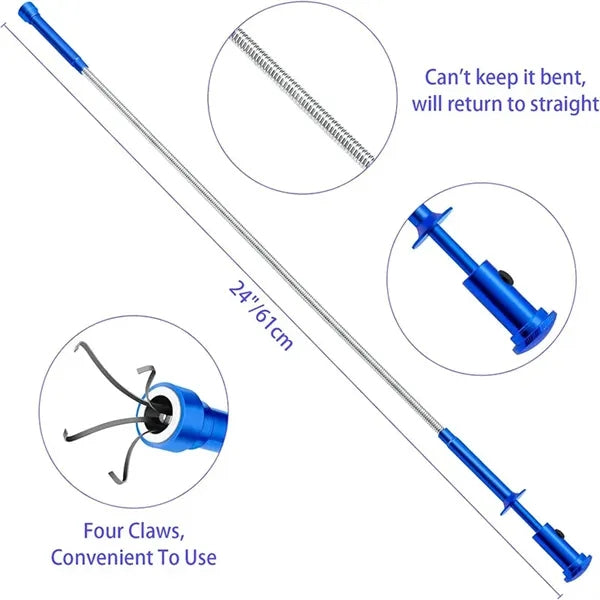 Claw Magnetic Pickup Tool with LED Light