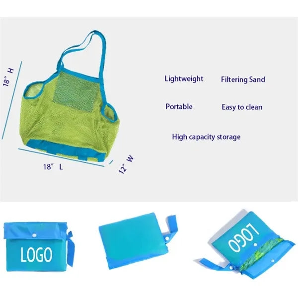 Folded Beach Mesh Gear Bag