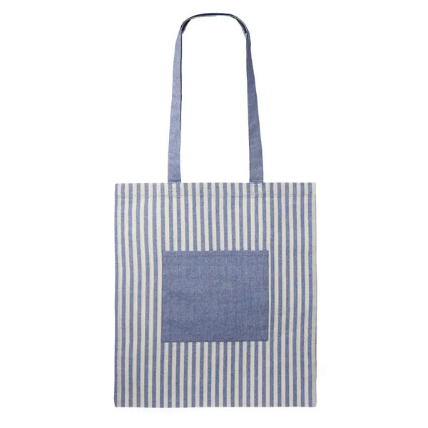 Eco-friendly Cotton Striped Tote Bag
