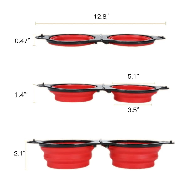Silicone Collapsible Pet Bowls