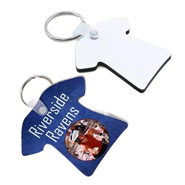 Dress Shaped Sublimation MDF Keychain