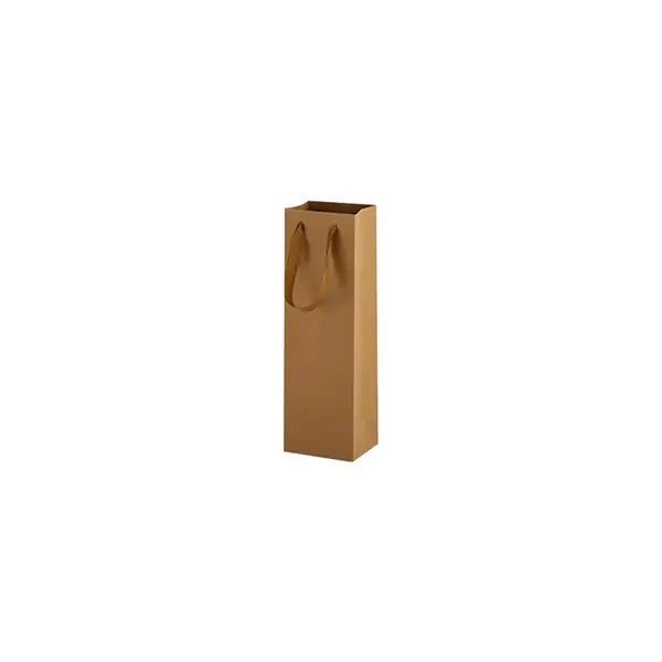 Elegant Single Kraft Red Wine Carrier Bag