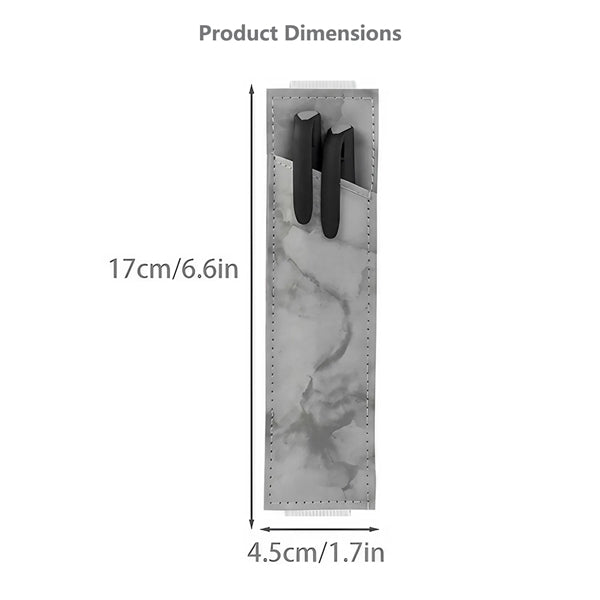 Adjustable Elastic Band Marbled Pen Holder Sleeve