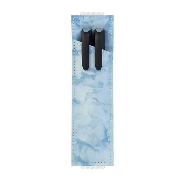 Adjustable Elastic Band Marbled Pen Holder Sleeve