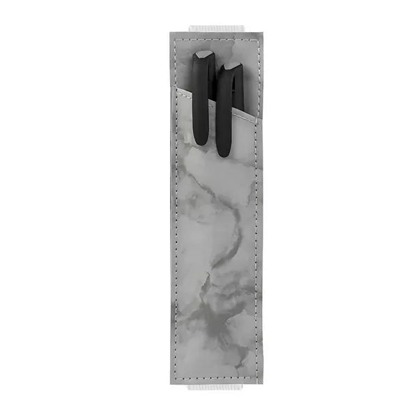 Adjustable Elastic Band Marbled Pen Holder Sleeve