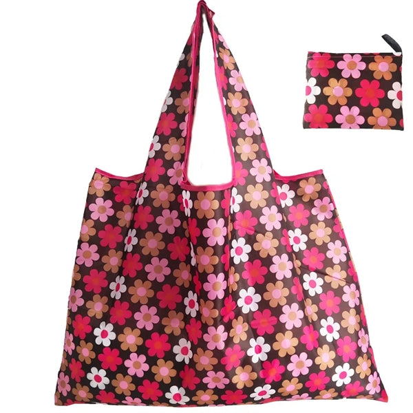 Large Capacity 210D Oxford Cloth Foldable Shopping Tote Bag