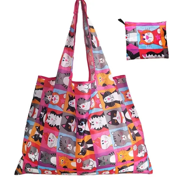 Large Capacity 210D Oxford Cloth Foldable Shopping Tote Bag