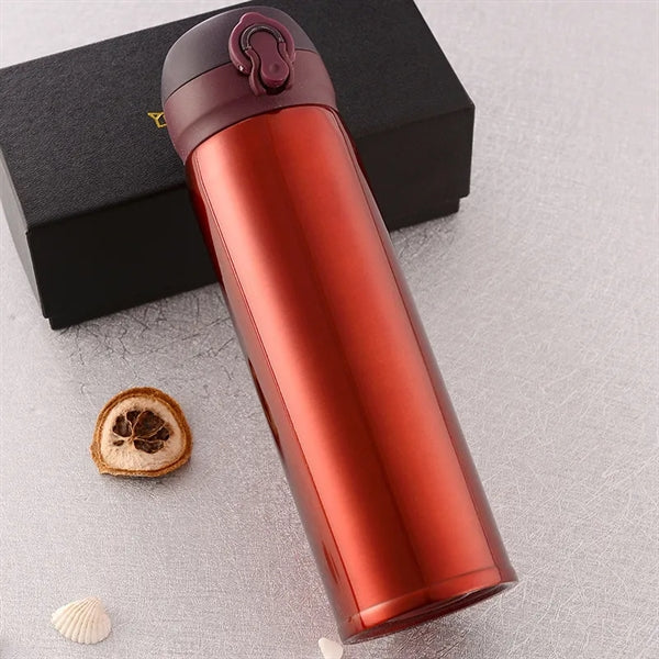 17 OZ Stainless Steel Thermos Bottle with Bouncing Cover