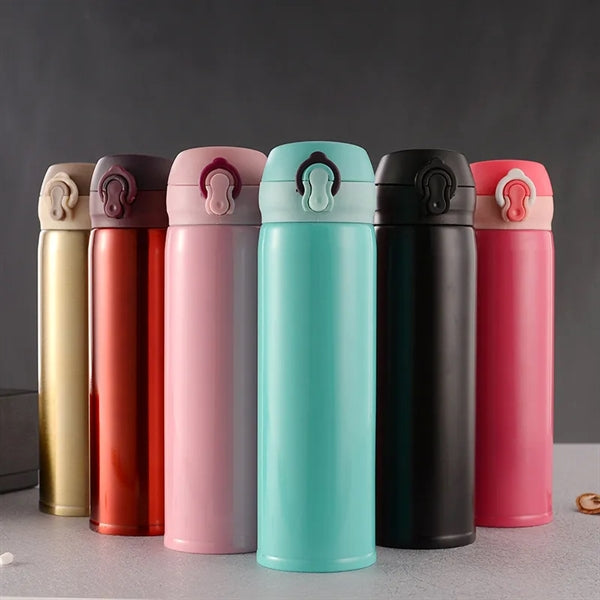 17 OZ Stainless Steel Thermos Bottle with Bouncing Cover