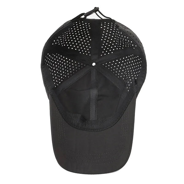 Sports Unisex Nylon Fabric Ponytail Mesh Back Baseball Cap