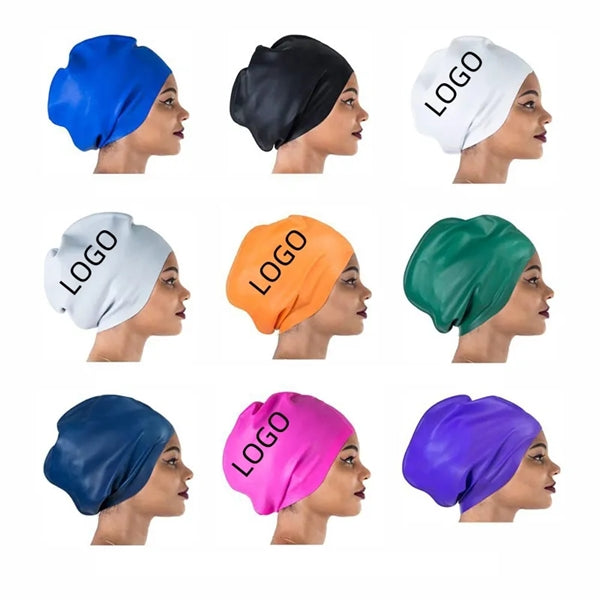 Swim Cap Silicone Extra Large Curved Bathing Swimming Hat