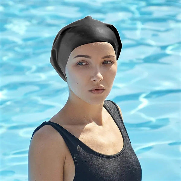 Swim Cap Silicone Extra Large Curved Bathing Swimming Hat