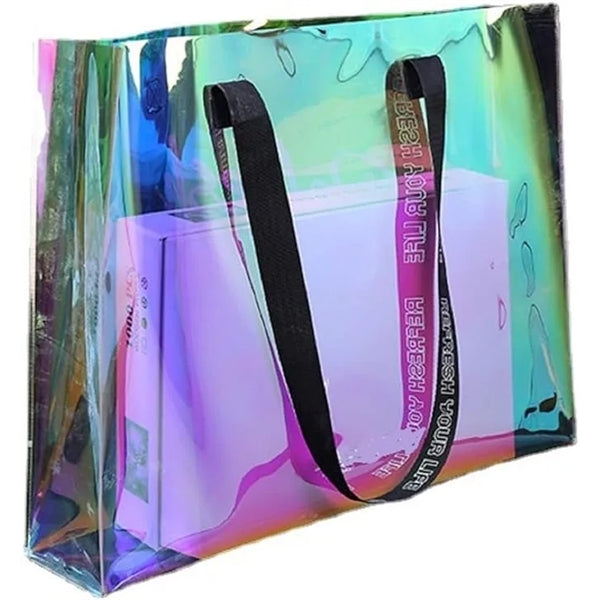 Iridescent PVC Tote Bag