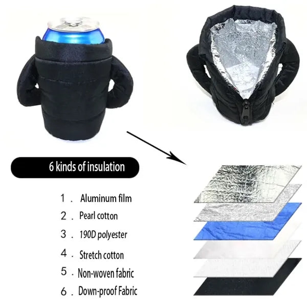 Beer Insulation Mini Down Jacket Cooler