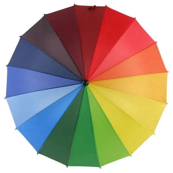 43" Arc Straight Rainbow Umbrella