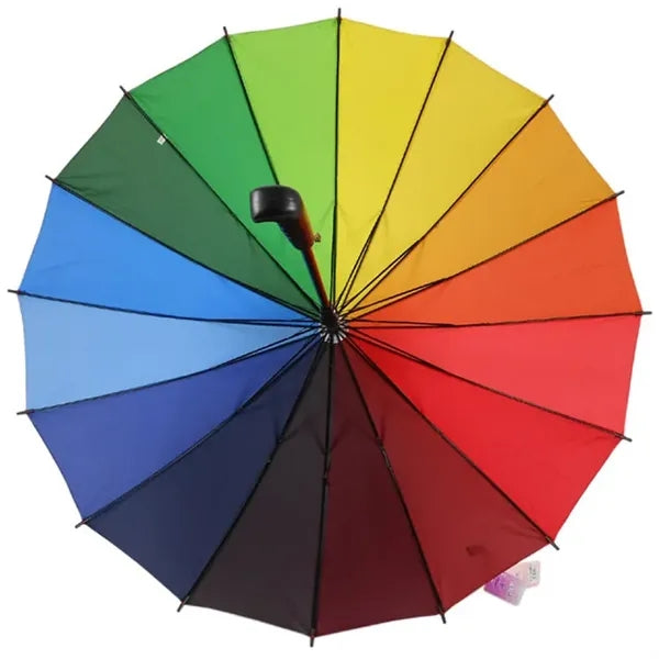 43" Arc Straight Rainbow Umbrella
