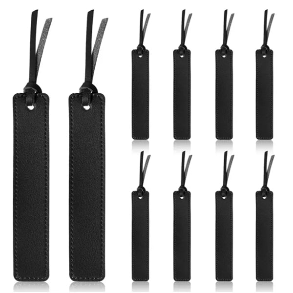 Elegant Leather Tassel Bookmark