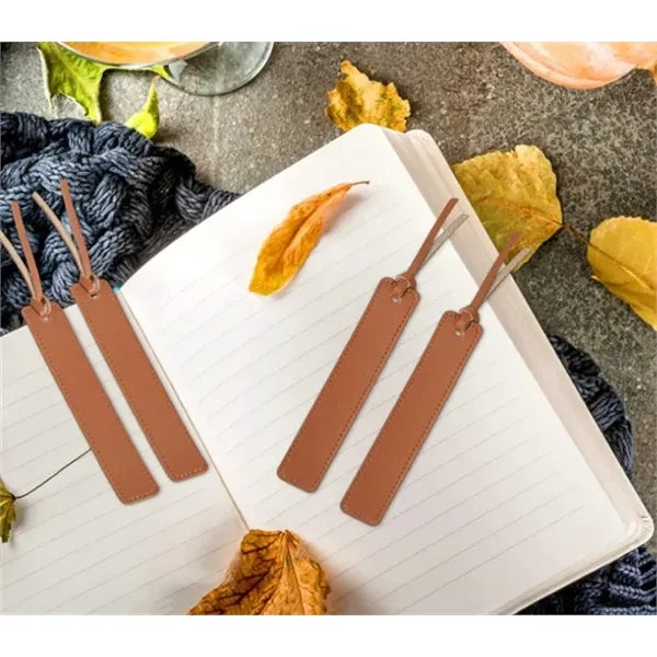 Elegant Leather Tassel Bookmark