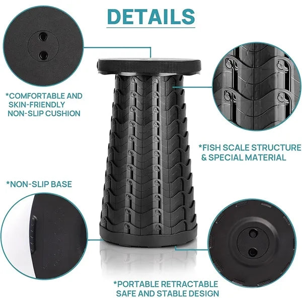 Retractable Folding Stool