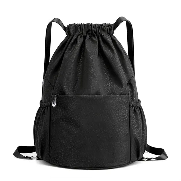 Large capacity versatile drawstring sports backpack