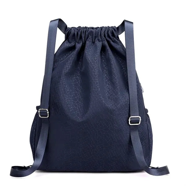 Large capacity versatile drawstring sports backpack