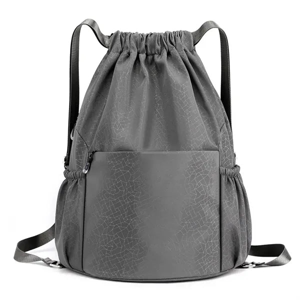 Large capacity versatile drawstring sports backpack