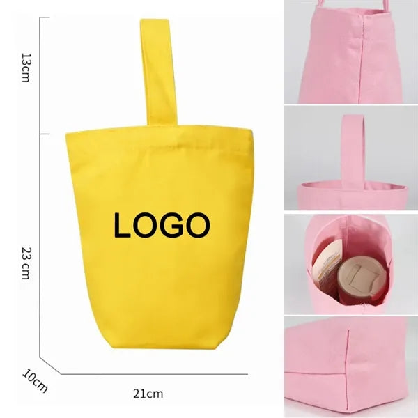 Single Handle Cotton Polyester Blended Canvas Bag
