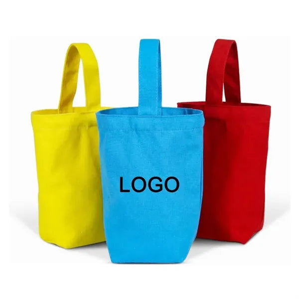 Single Handle Cotton Polyester Blended Canvas Bag