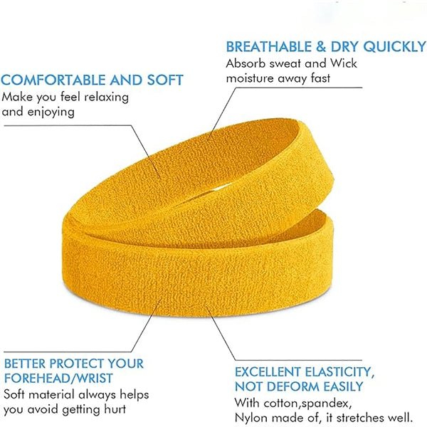 Soft Elastic Sports Headband For Outdoor