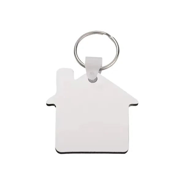 House Shaped Sublimation MDF Keychain