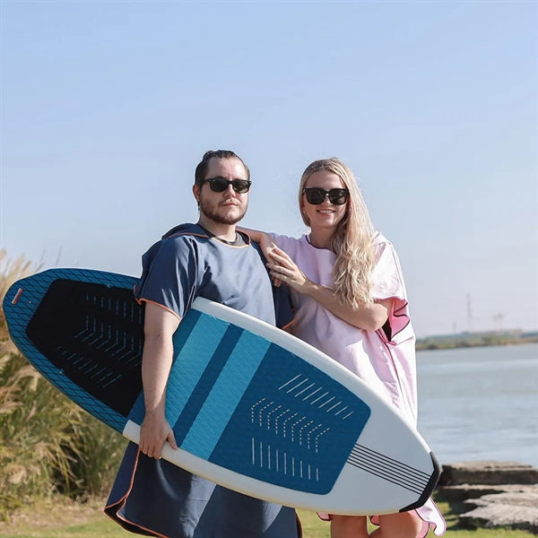 Microfiber Quick Dry Poucho Pool Swim Beach Towel with Hood
