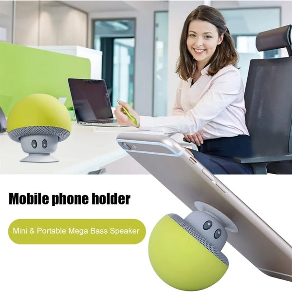Multifunctional Mini Mushroom Head Bluetooth Speaker