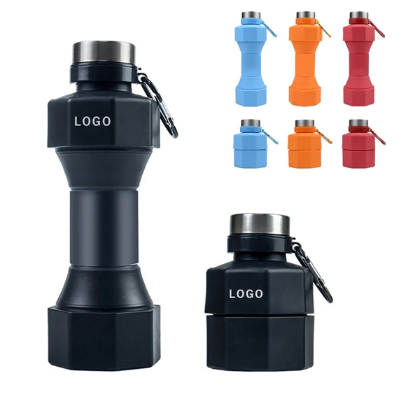 Foldable Silicone Dumbbell Water Bottle