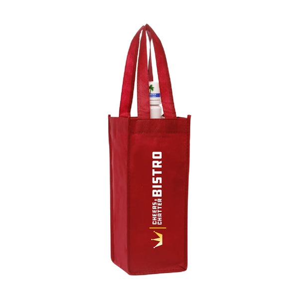 Hospitality Non-Woven Wine Bag (2 Color Imprint)