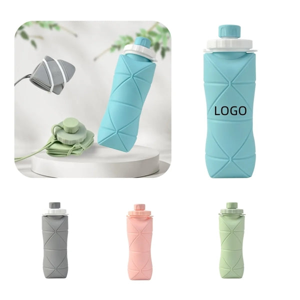 Outdoor Foldable Silicone Water Bottle
