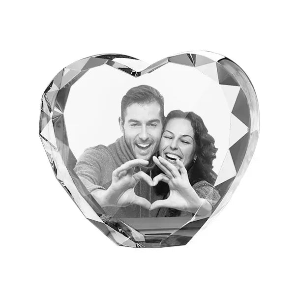 Crystal Heart Paperweight