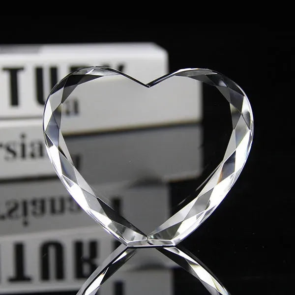 Crystal Heart Paperweight