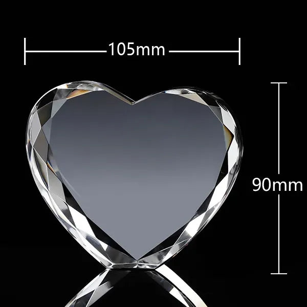 Crystal Heart Paperweight
