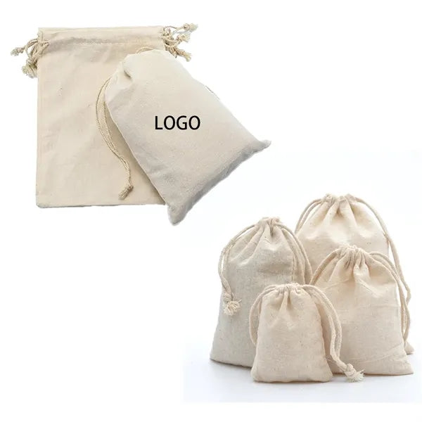 Cotton Linen Drawstring Bags