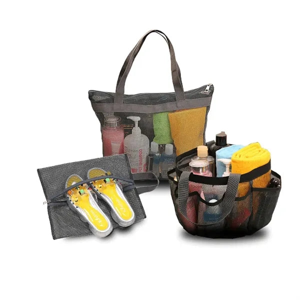 Mesh Portable Beach Tote Bag