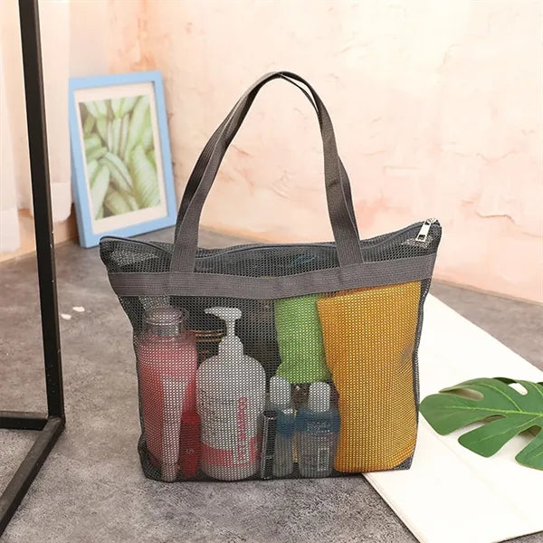 Mesh Portable Beach Tote Bag