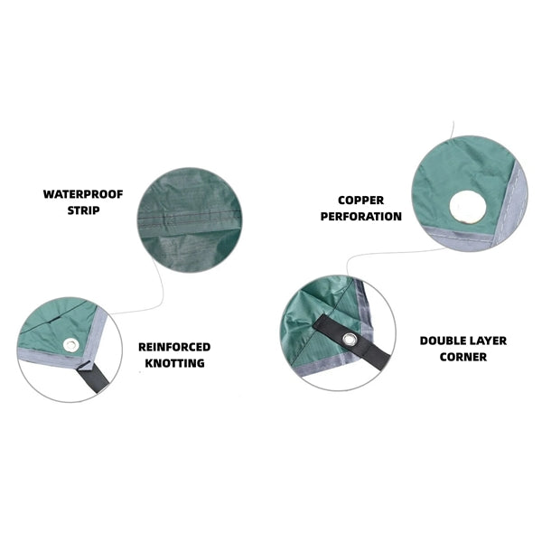 Rodless Sun Shade Sails Canopy