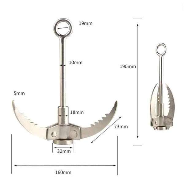 Grappling Hook Folding Claw